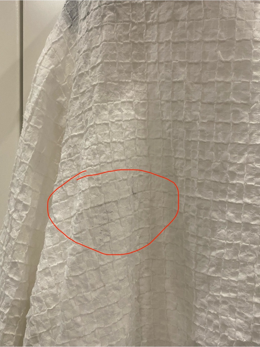 Eileen Fisher Woman Long Sleeve White grid blouse button down blouse 1X as is - Picture 13 of 13